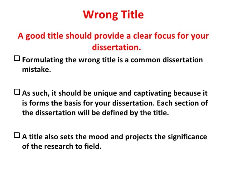 dissertations with mistakes